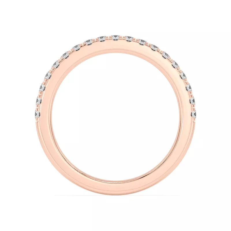 14K Rose Gold Angelica Pavé Band