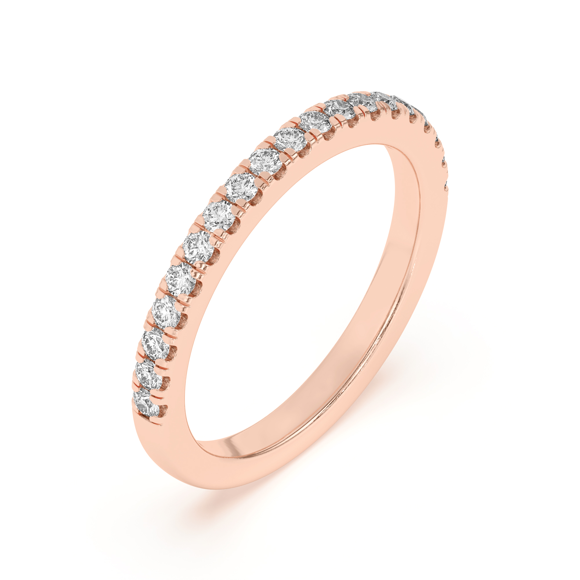 18K Rose Gold Angelica Pavé Band