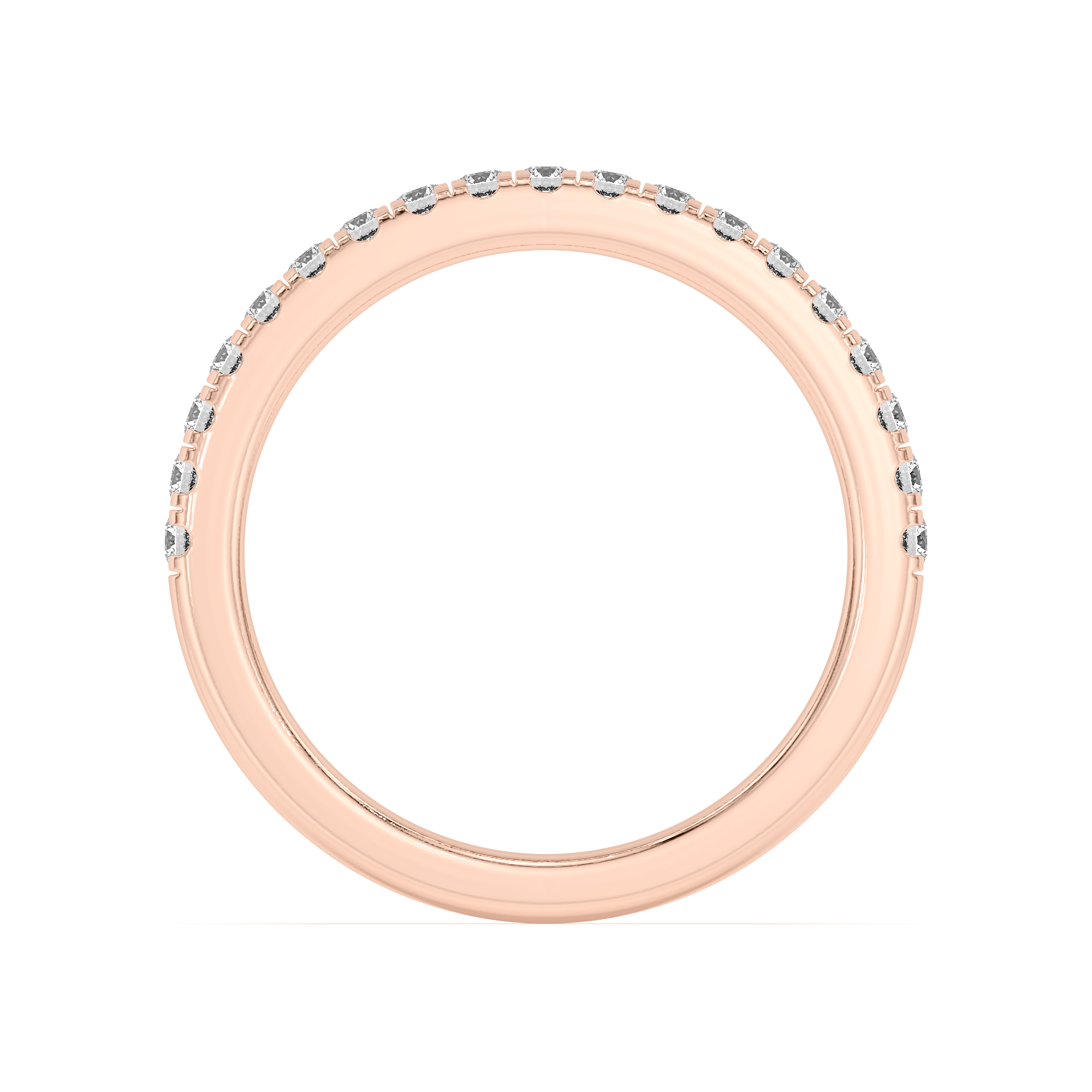 18K Rose Gold Angelica Pavé Band