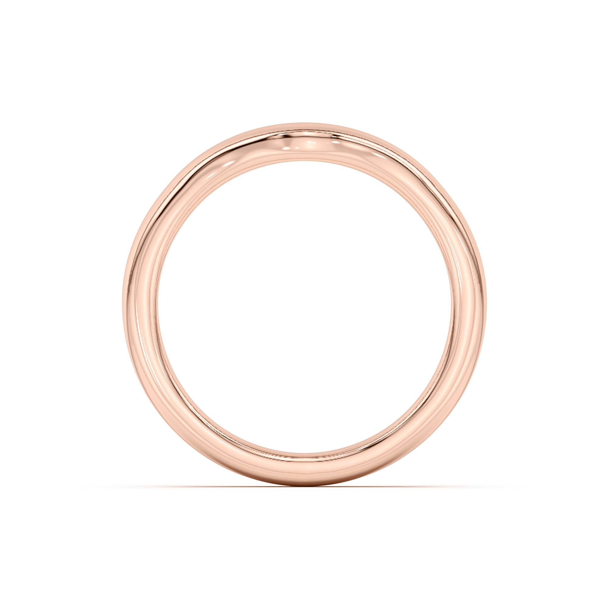 18K Rose Gold Peggy Curved Band