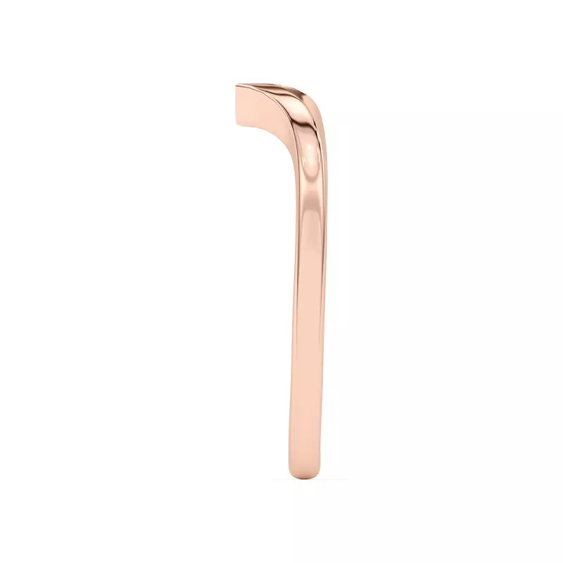 18K Rose Gold Ruthie Chevron Band
