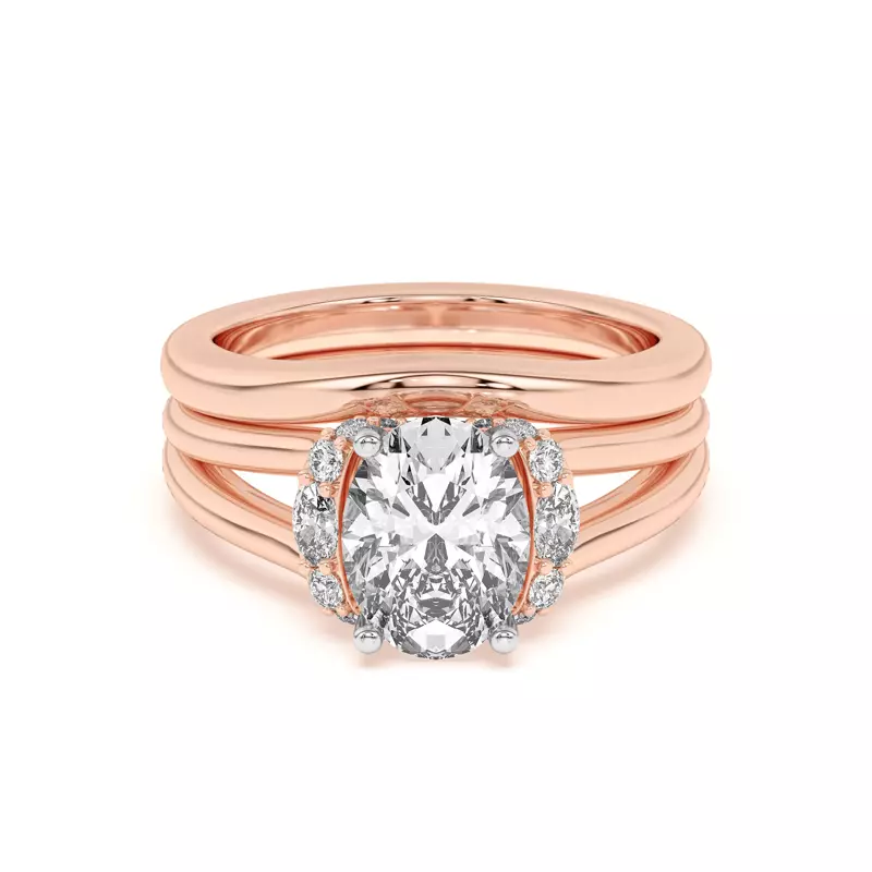 18K Rose Gold Kiana Curved Band