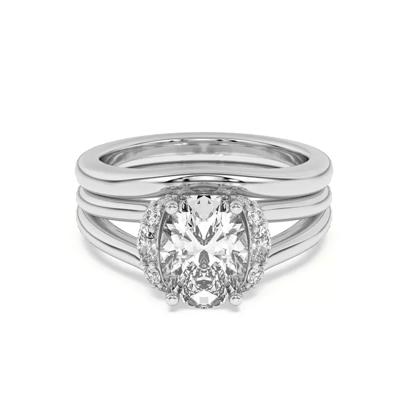 Platinum Kiana Curved Band