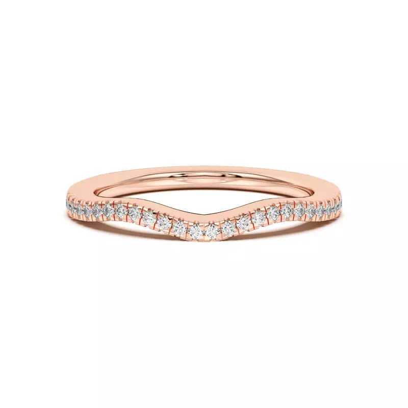 Cambridge Curved Pavé Band
