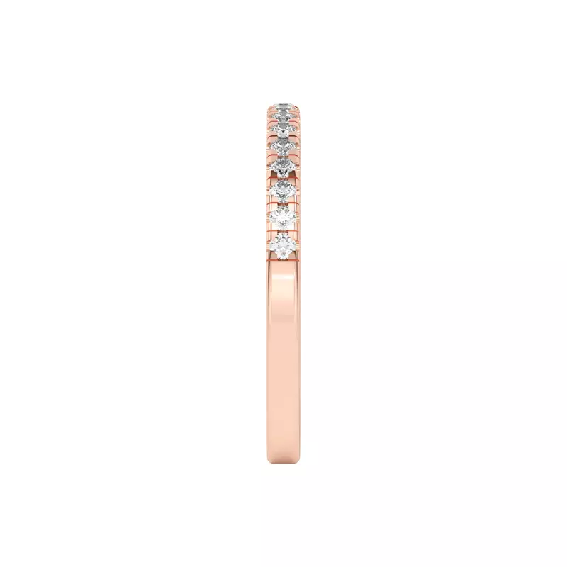 18K Rose Gold Tria Pavé Band