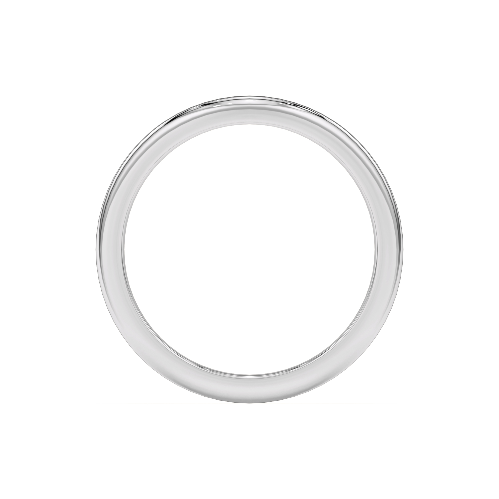 18K White Gold Classic Curved Band