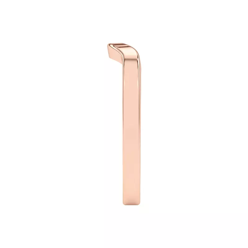 18K Rose Gold Vista Curved Band