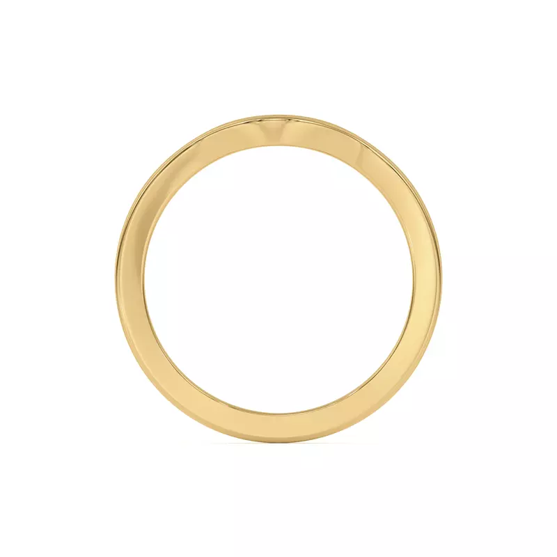 18K Yellow Gold Vista Curved Band