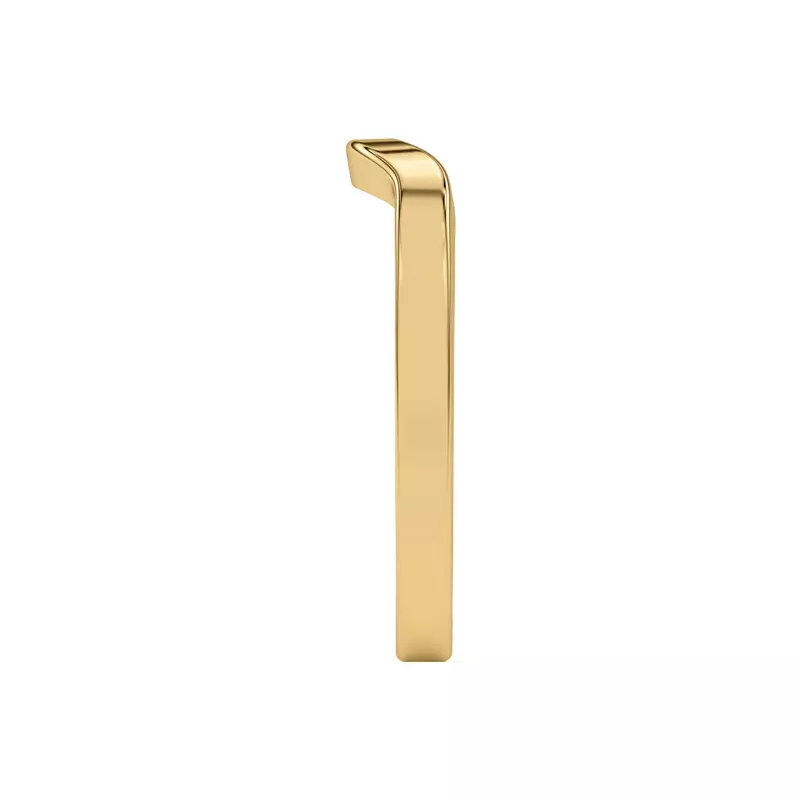 18K Yellow Gold Vista Curved Band