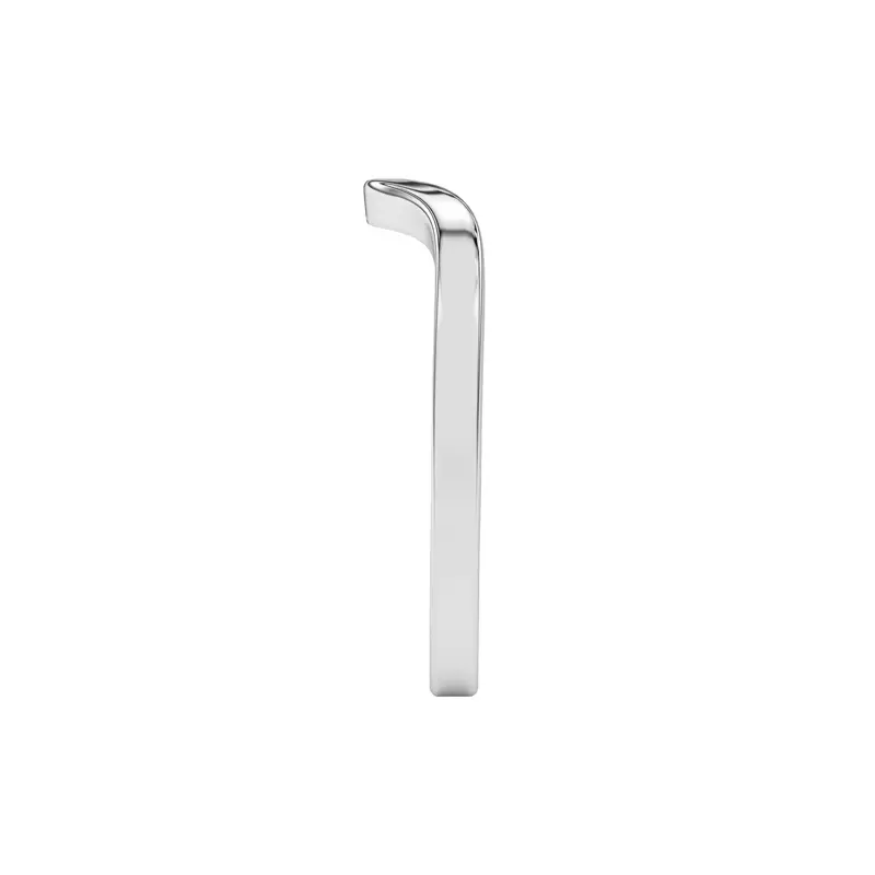 14K White Gold Prisma Deep Curved Band