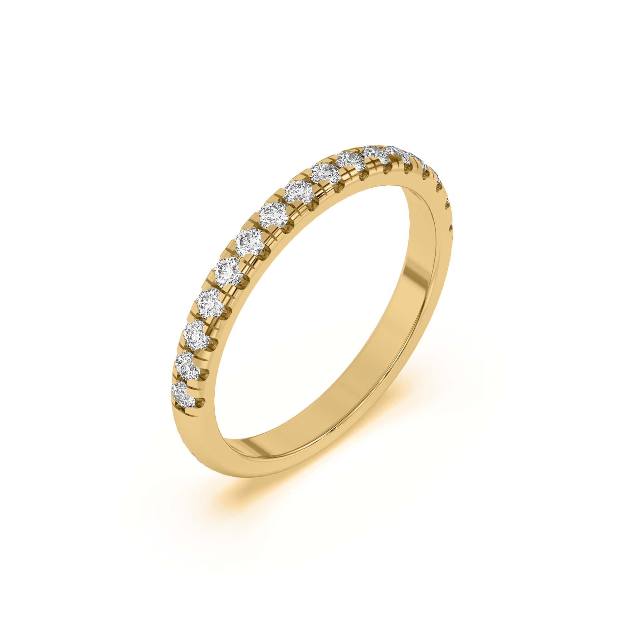 14K Yellow Gold Marigold Grand Pavé Band