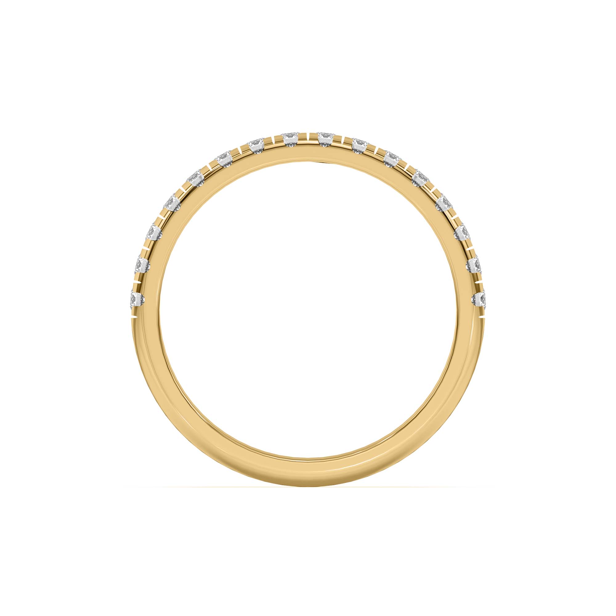14K Yellow Gold Marigold Grand Pavé Band