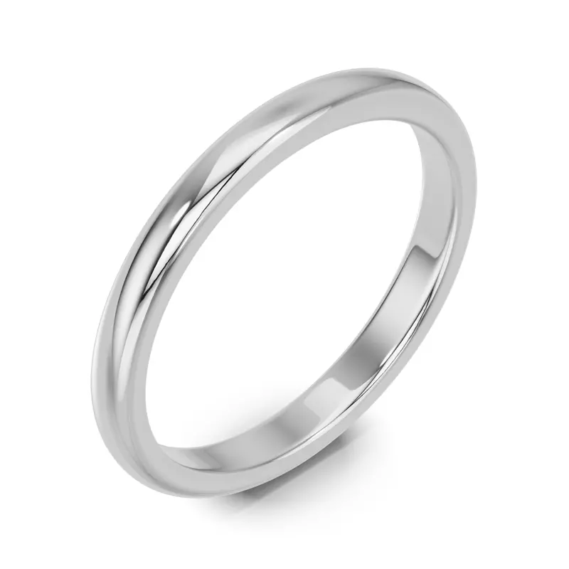 14K White Gold Marigold Classic Band (2mm)