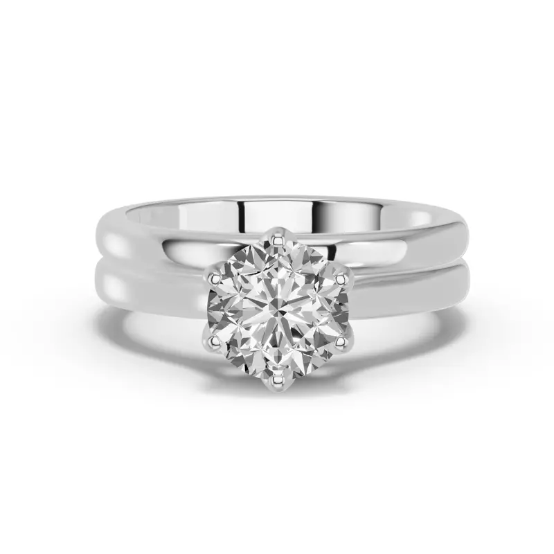 14K White Gold Marigold Classic Band (2mm)