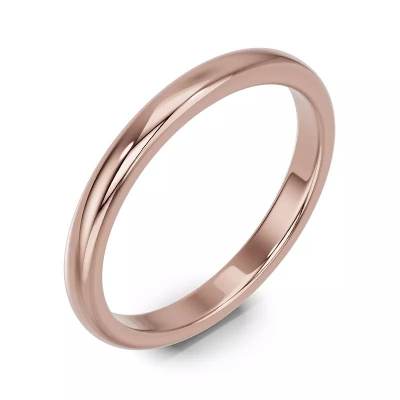 18K Rose Gold Marigold Classic Band (2mm)