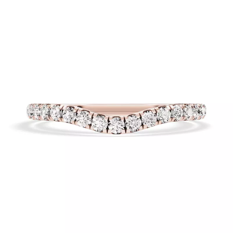 Signature Hearts & Arrows Contoured Lab Band (.30ct. tw.)