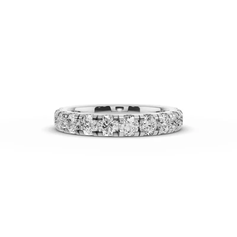 Signature Hearts & Arrows Pavé Lab Euroshank Band (1.20 ct. tw.)