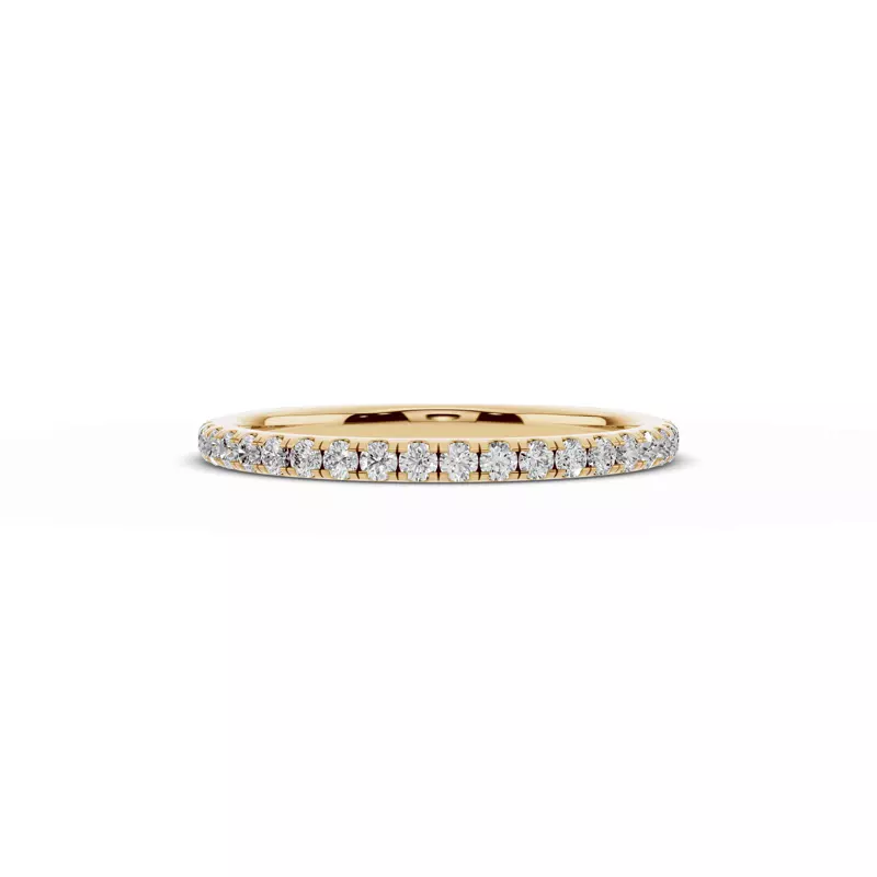 Signature Hearts & Arrows Pavé Lab Euroshank Wedding Band (¼ ct. tw.)