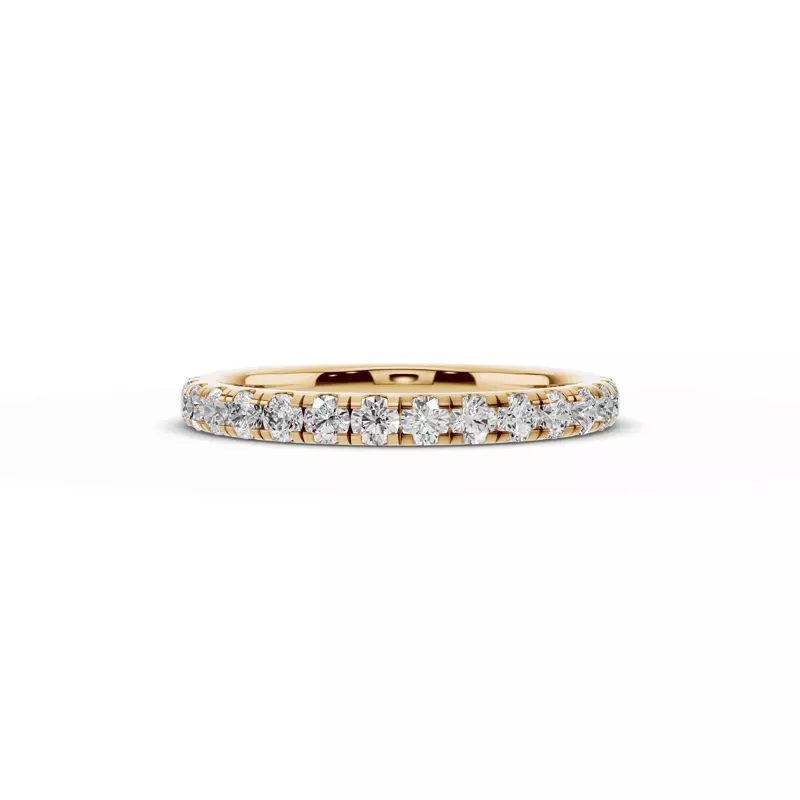 Signature Hearts & Arrows Pavé Lab Euroshank Wedding Band (½ ct. tw.)
