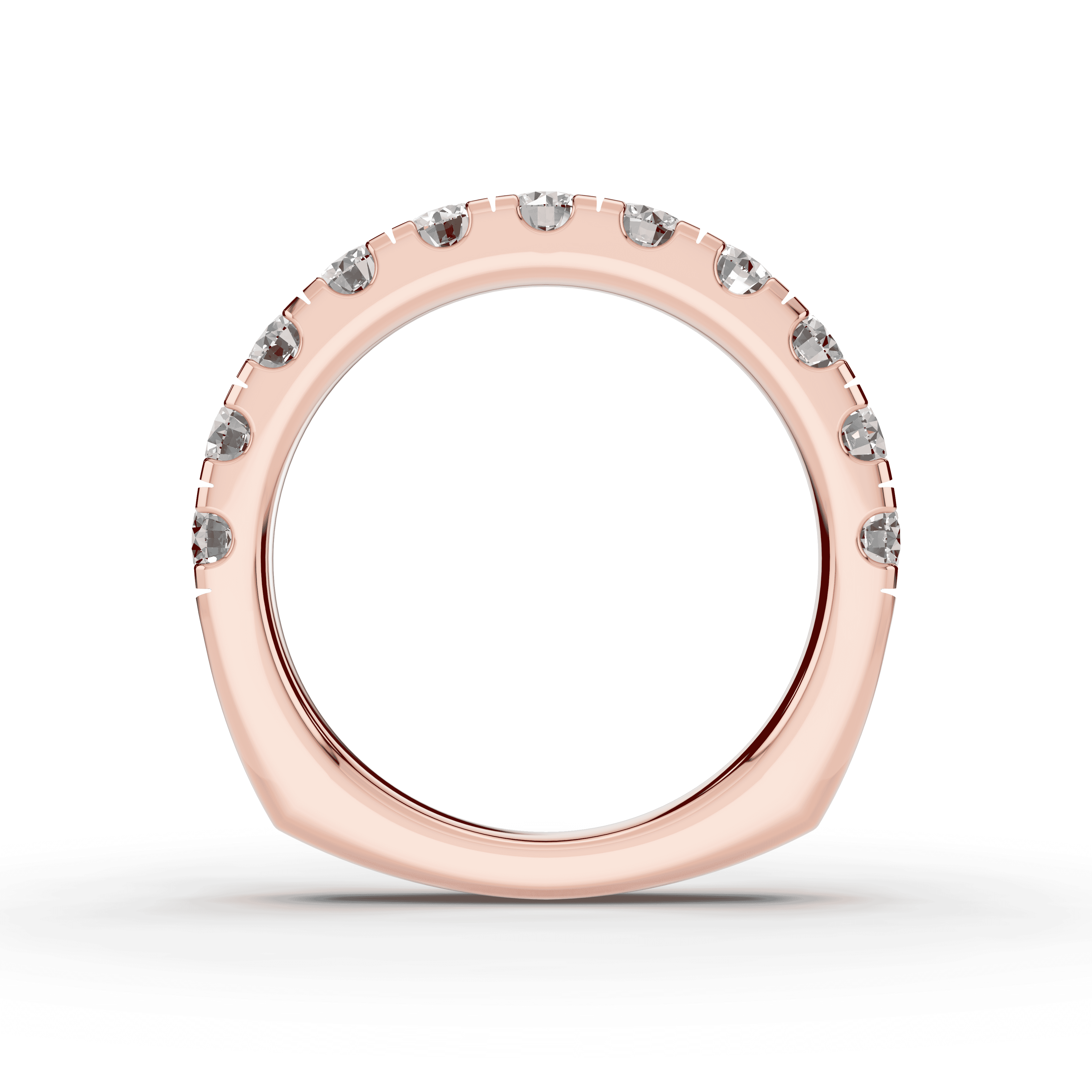 14K Rose Gold Tradition Pavé Lab Euroshank Band (1.10 ct. tw.)