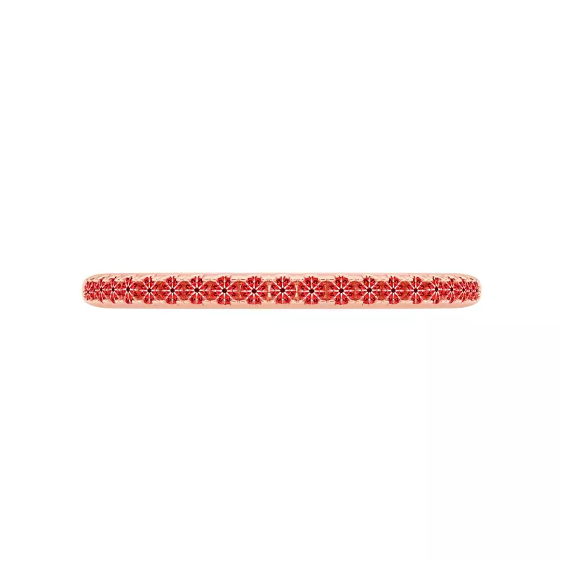 18K Rose Gold Signature Hearts & Arrows Pavé Lab Band (.16ct. tw.)