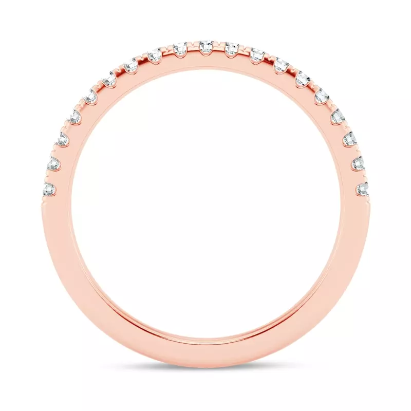 18K Rose Gold Signature Hearts & Arrows Pavé Lab Band (1/4ct. tw.)