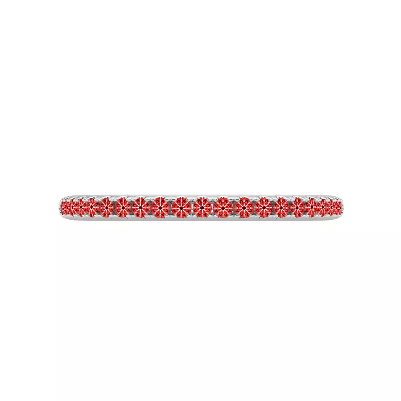 14K White Gold Signature Hearts & Arrows Pavé Lab Band (.16ct. tw.)