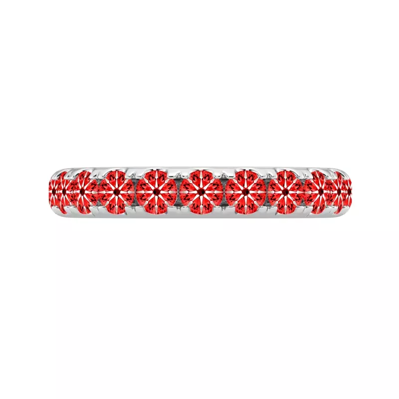14K White Gold Signature Hearts & Arrows Pavé Lab Band (1.00ct. tw.)