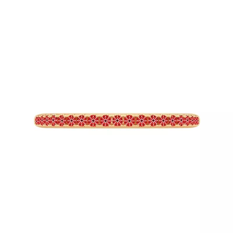 14K Yellow Gold Signature Hearts & Arrows Pavé Lab Band (.16ct. tw.)