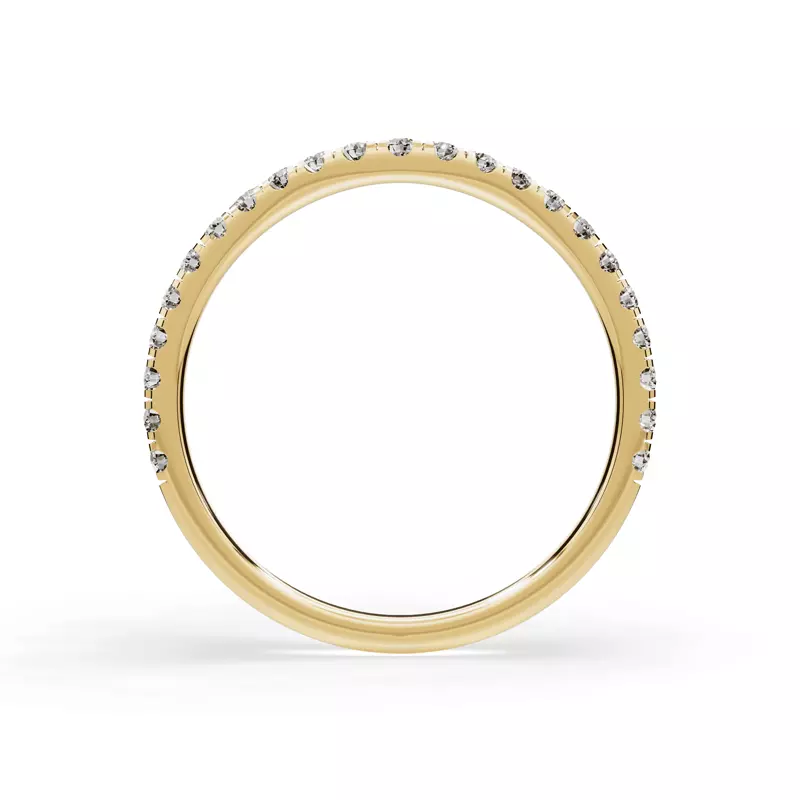14K Yellow Gold Signature Hearts & Arrows Contoured Band (.30ct. tw.)