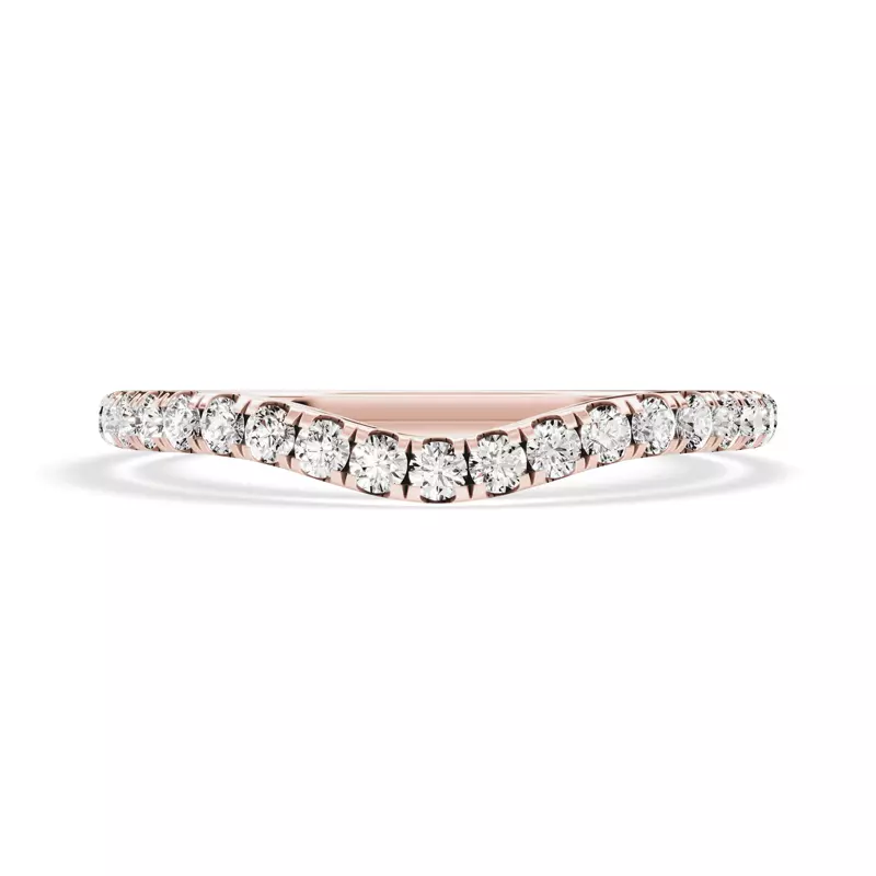 Signature Hearts & Arrows Curved Band (.25ct. tw.)