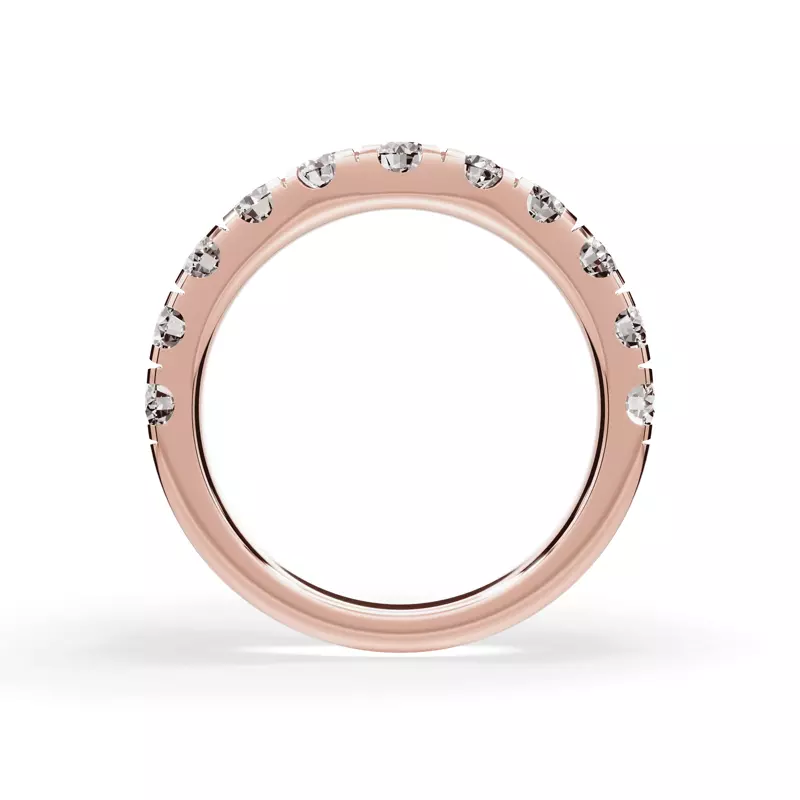 18K Rose Gold Signature Hearts & Arrows Curved Band (1.10ct. tw.)