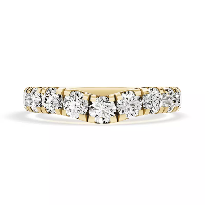 Signature Hearts & Arrows Curved Band (1.10ct. tw.)
