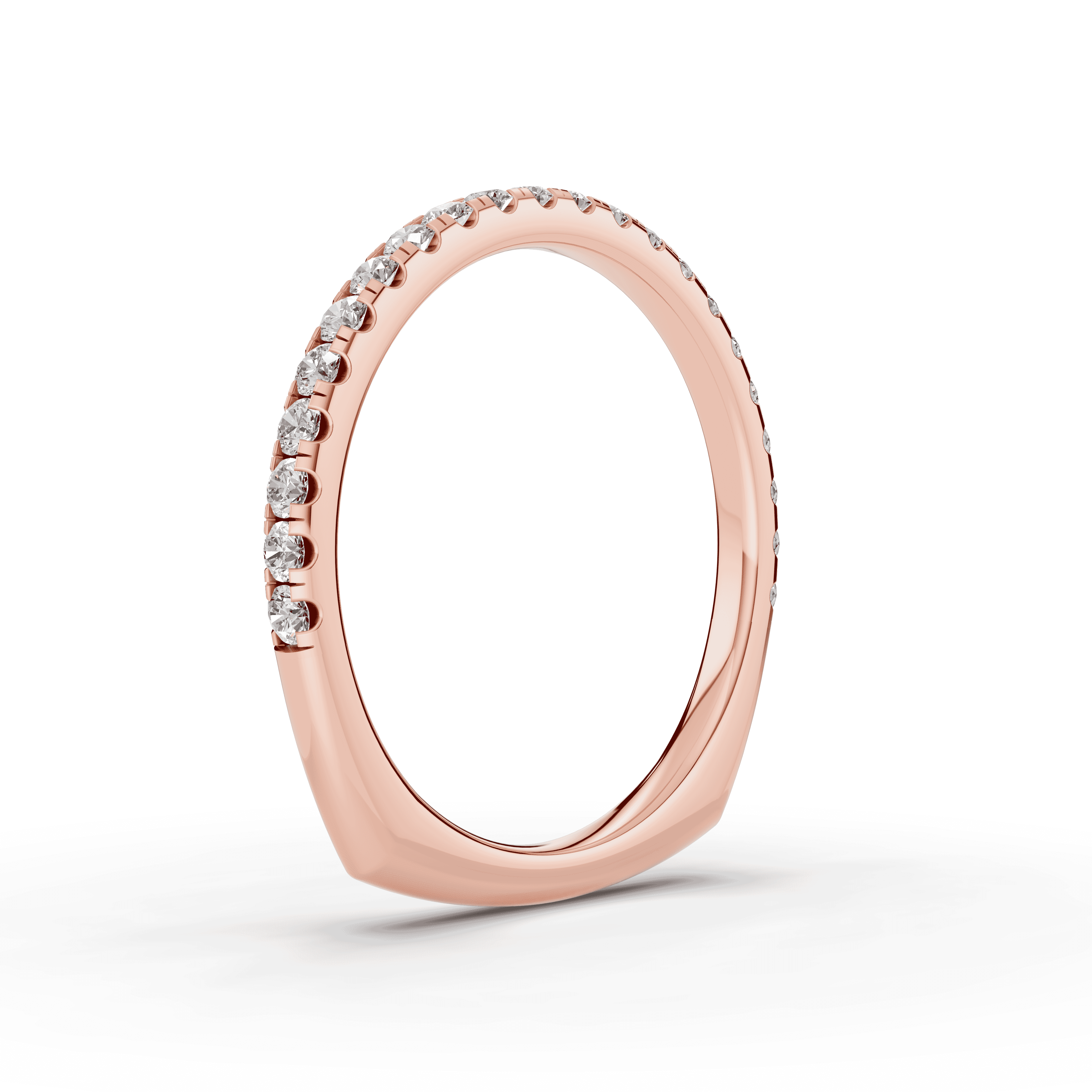 14K Rose Gold Tradition Pavé Euroshank Band (¼ ct. tw.)