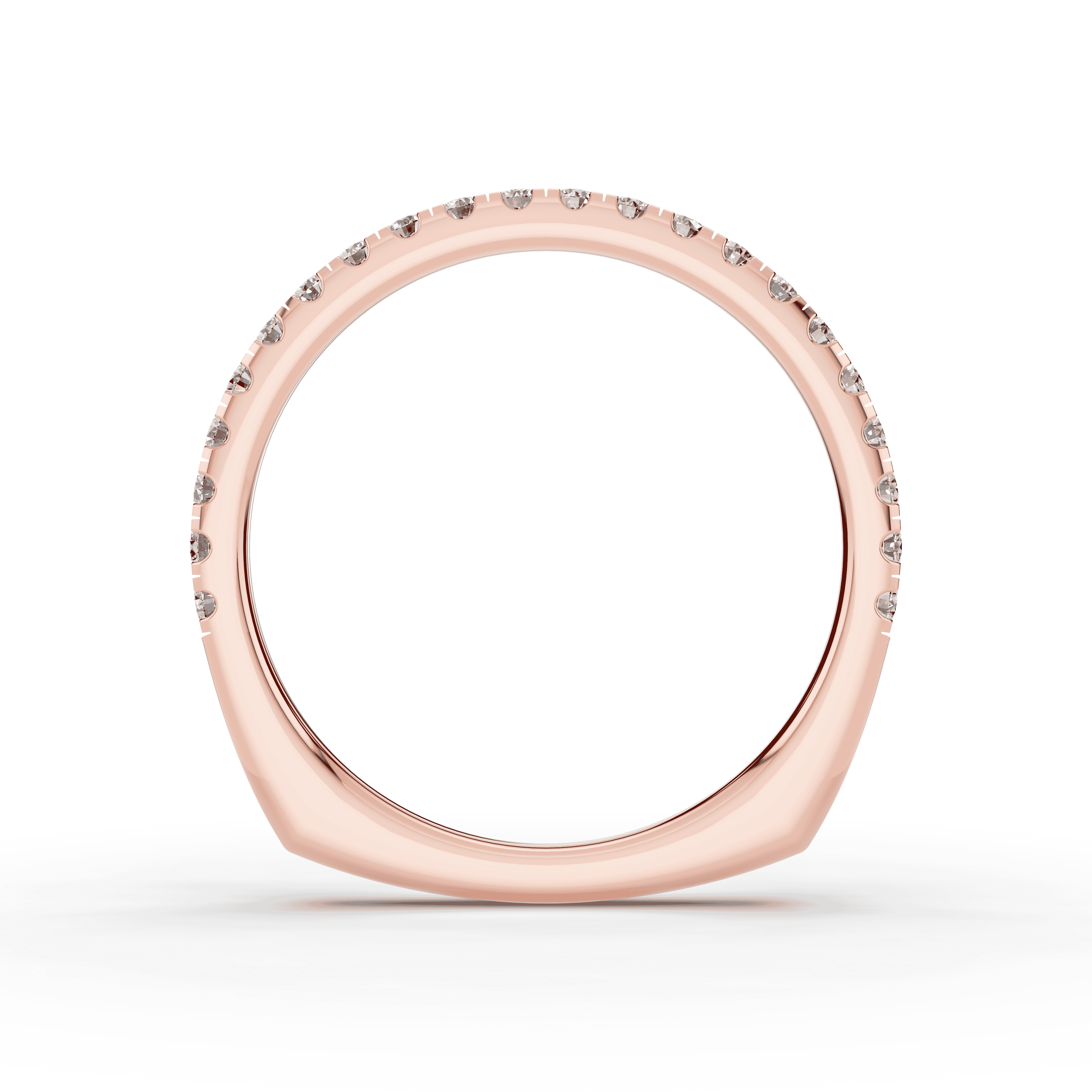 14K Rose Gold Tradition Pavé Euroshank Band (¼ ct. tw.)
