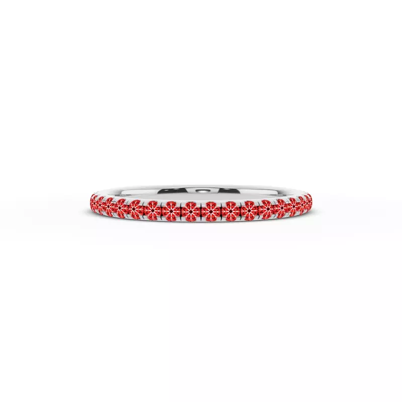 Platinum Signature Hearts & Arrows Pavé Euroshank Band (¼ ct. tw.)