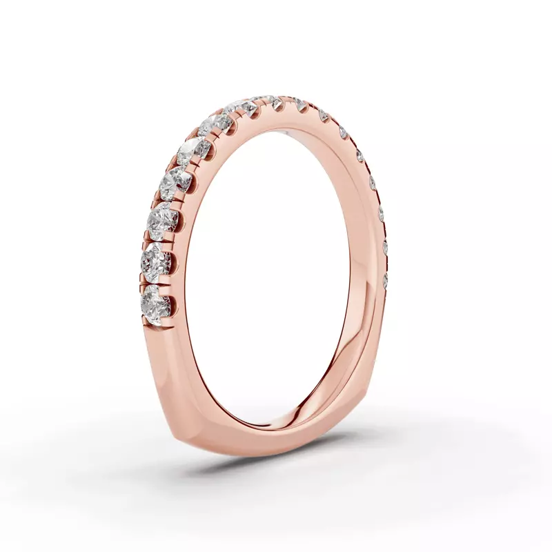 14K Rose Gold Tradition Pavé Euroshank Band (½ ct. tw.)