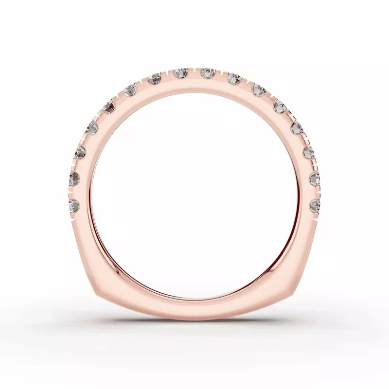 14K Rose Gold Tradition Pavé Euroshank Band (½ ct. tw.)