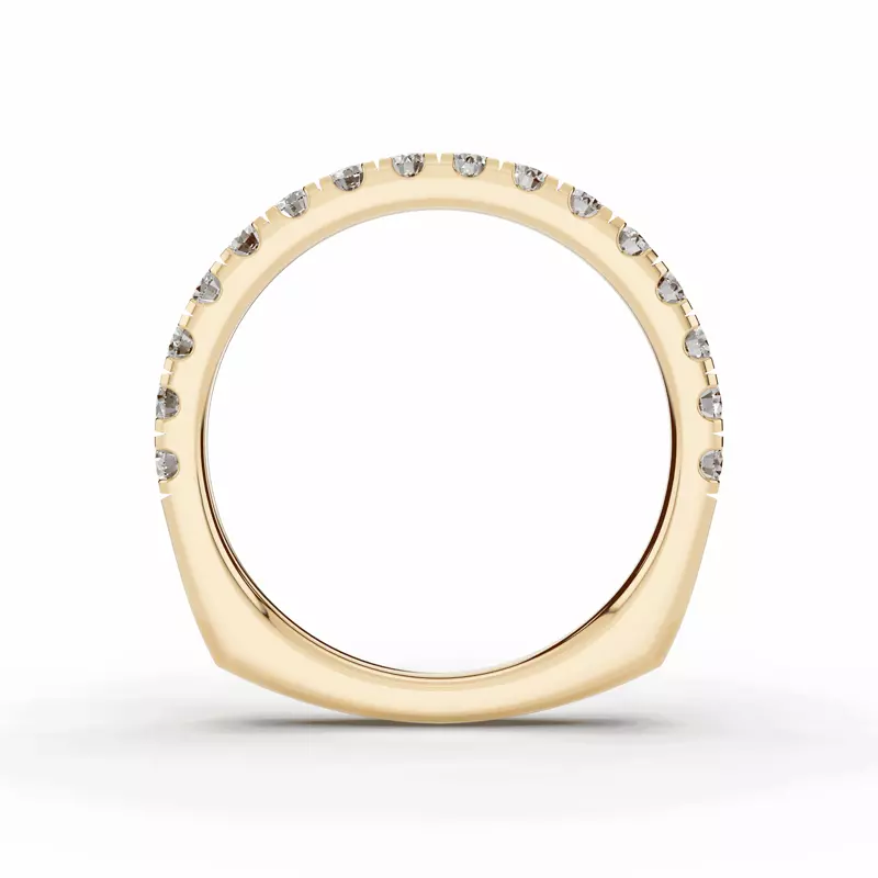 14K Yellow Gold Signature Hearts & Arrows Pavé Euroshank Band (½ ct. tw.)