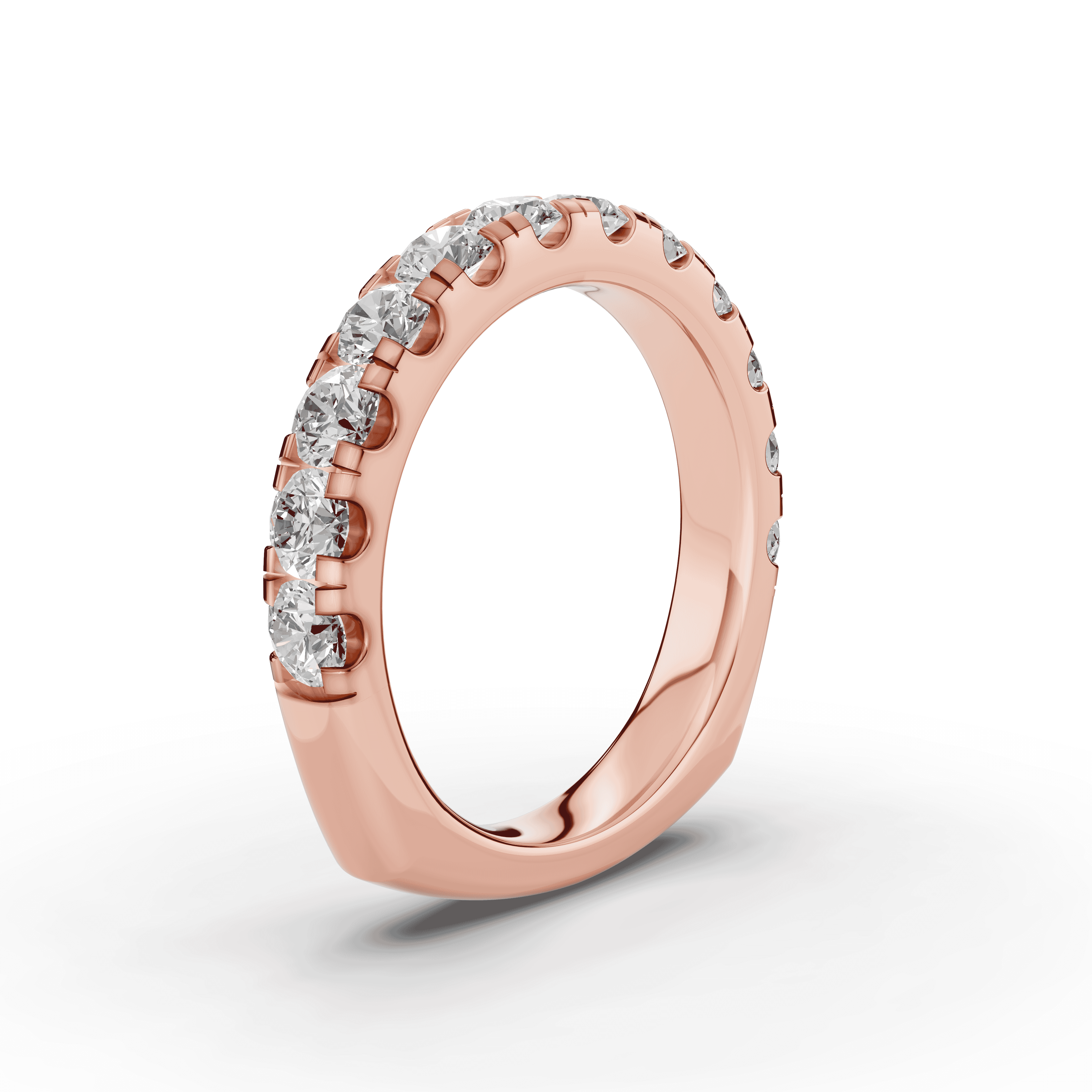 14K Rose Gold Tradition Pavé Euroshank Band (1.20 ct. tw.)