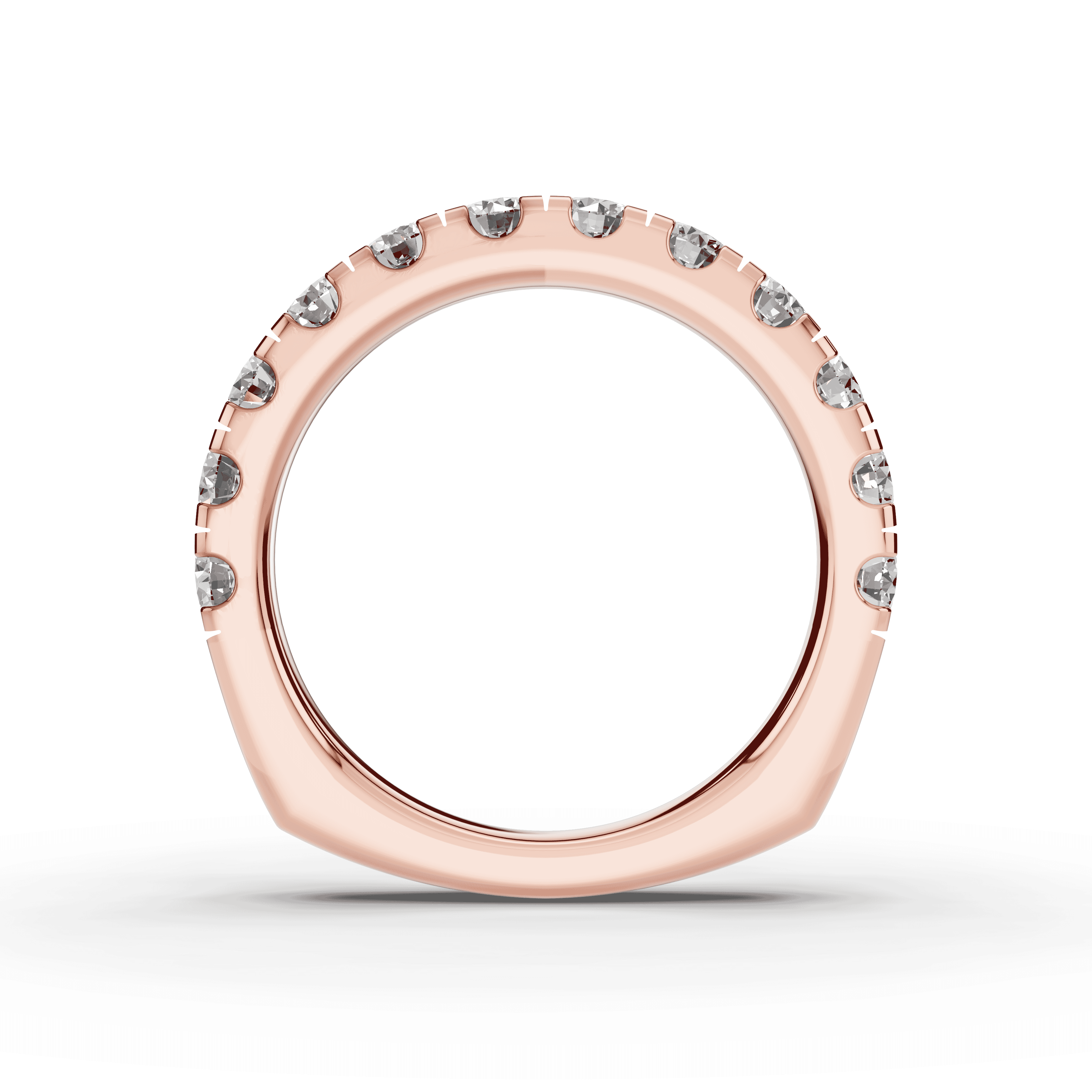 14K Rose Gold Tradition Pavé Euroshank Band (1.20 ct. tw.)
