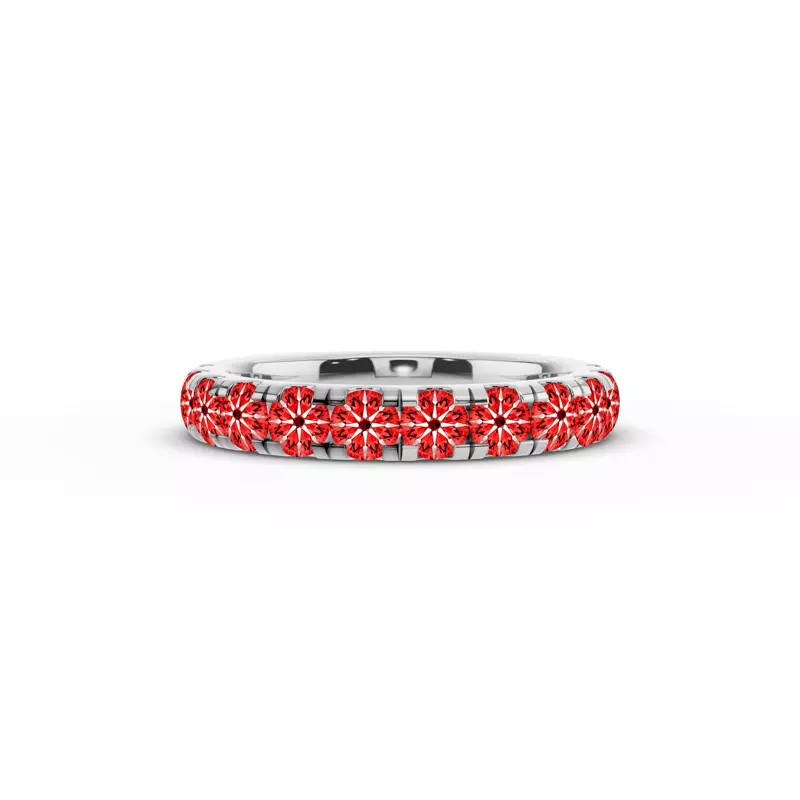 Platinum Signature Hearts & Arrows Pavé Euroshank Band (1.20 ct. tw.)