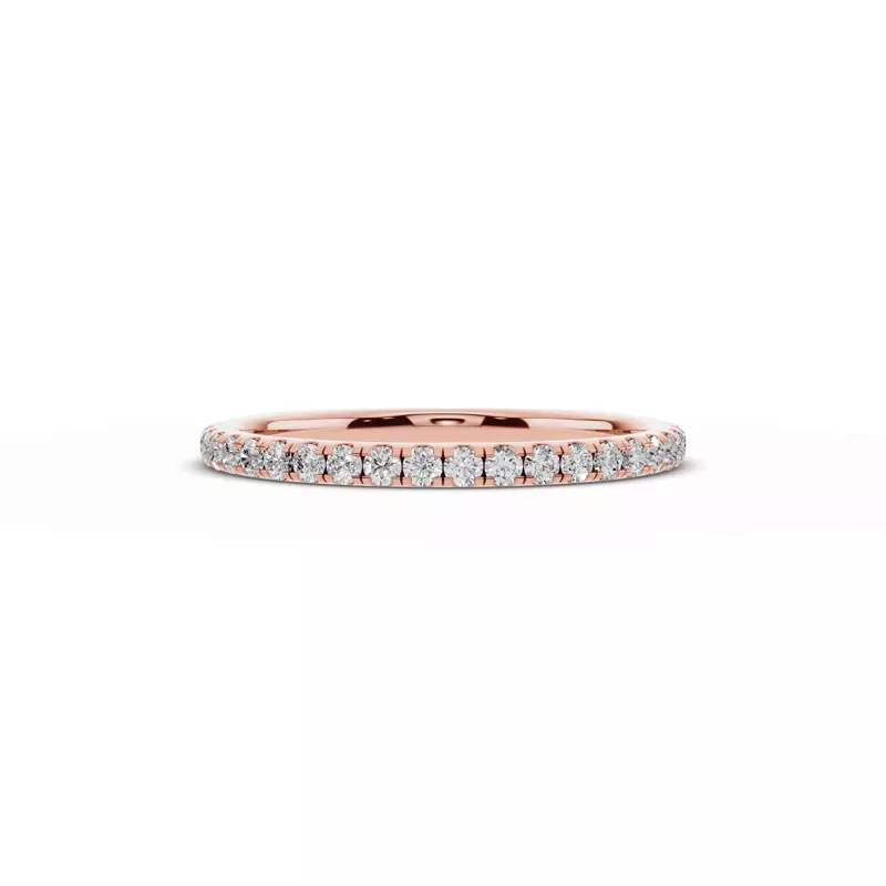 Signature Hearts & Arrows Pavé Euroshank Wedding Band (¼ ct. tw.)