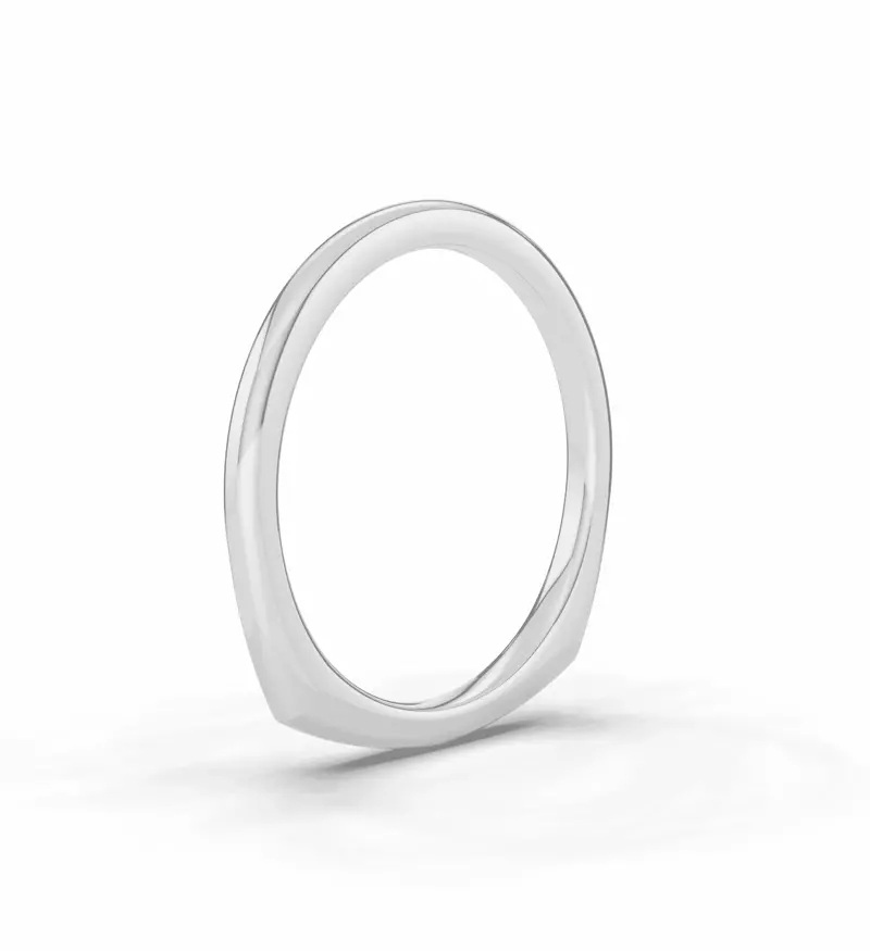 18K White Gold Tradition Euroshank Band (1.5mm)