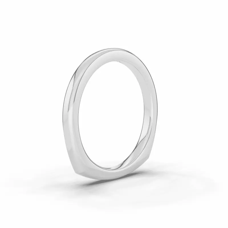 14K White Gold Tradition Euroshank Band (2mm)