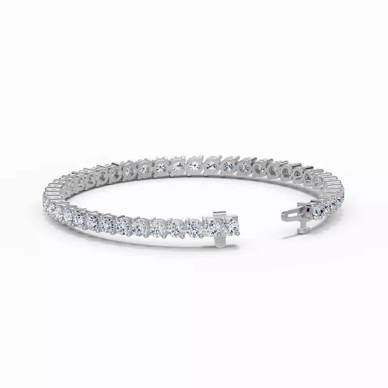 Platinum Two-Prong Diamond Tennis Bracelet (10 ct. tw.)
