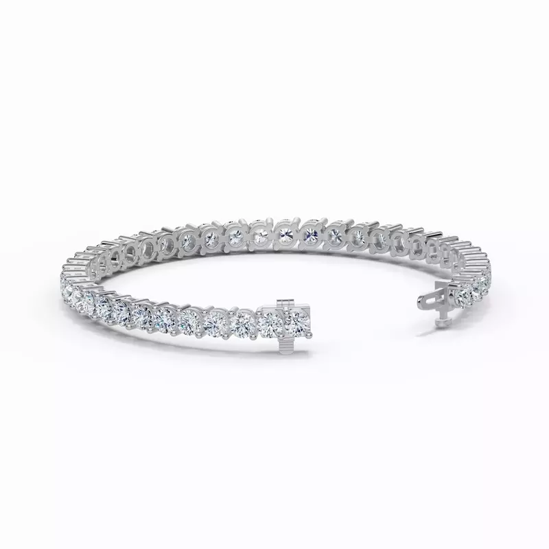 14K White Gold Two-Prong Lab Diamond Tennis Bracelet (12 ct. tw.)