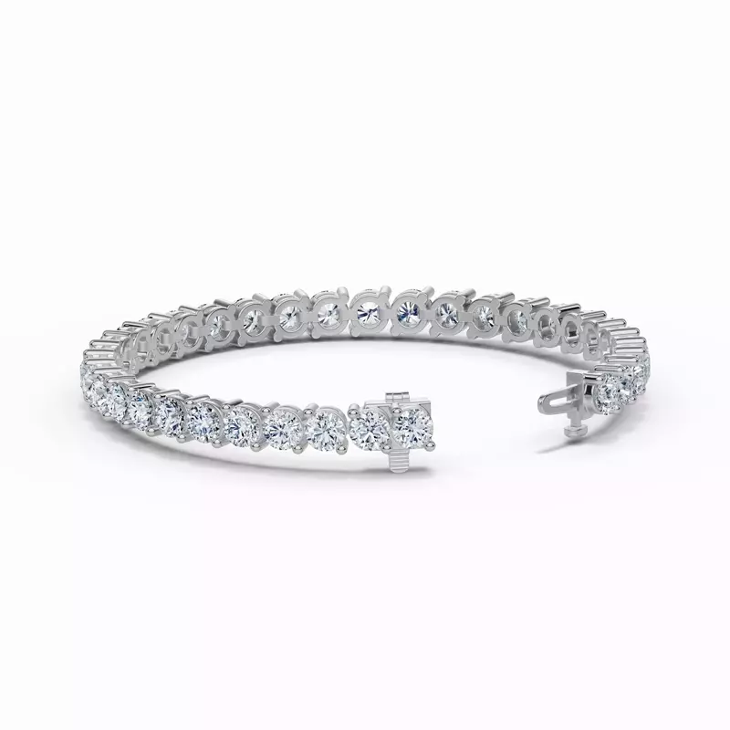 14K White Gold Two-Prong Diamond Tennis Bracelet (15 ct. tw.)