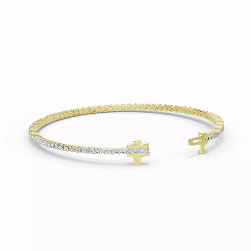 14K Yellow Gold Two-Prong Diamond Tennis Bracelet (2 ct. tw.)