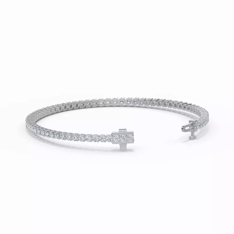 14K White Gold Two-Prong Diamond Tennis Bracelet (4 ct. tw.)
